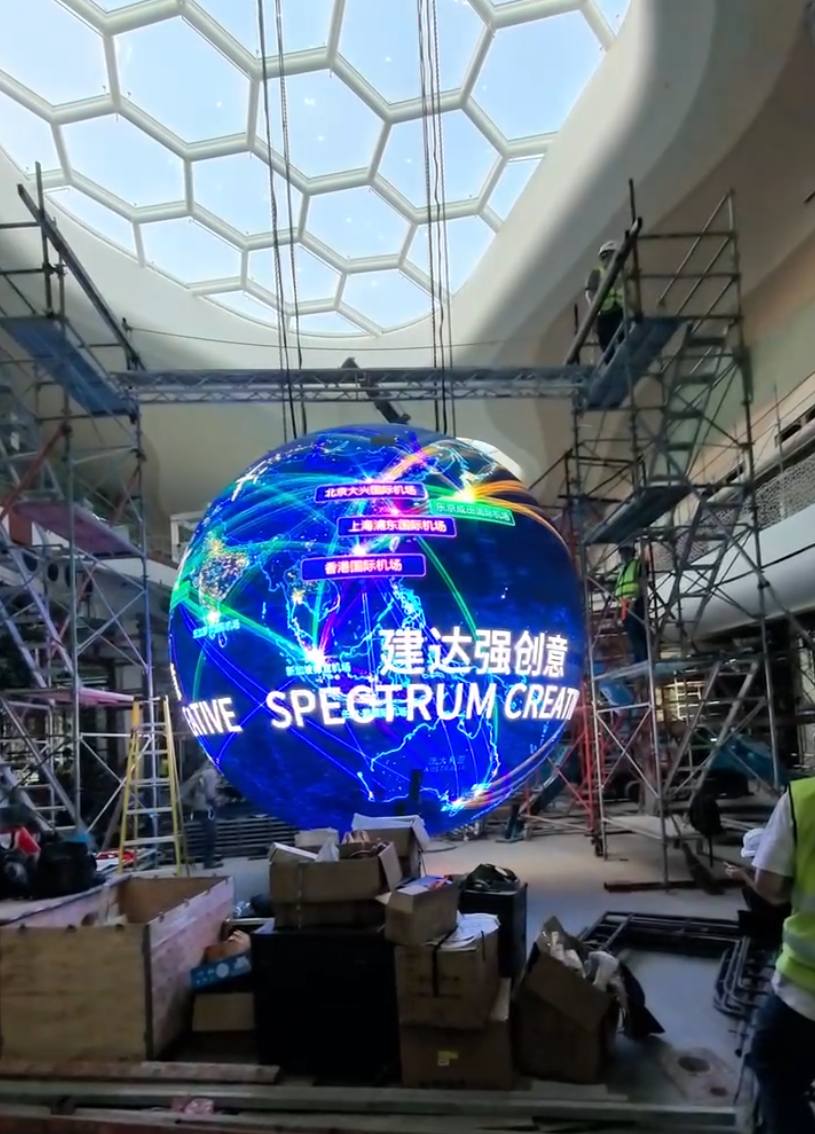 City Showcase Center-LED spherical display
